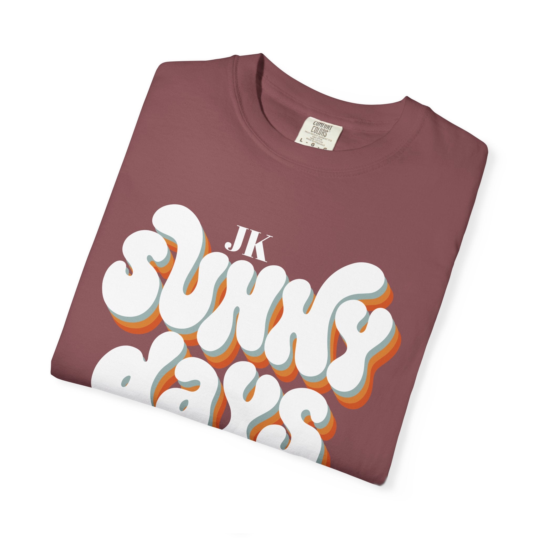 Unisex Sunny Days Ahead T-Shirt | Retro Bubble Letter Design