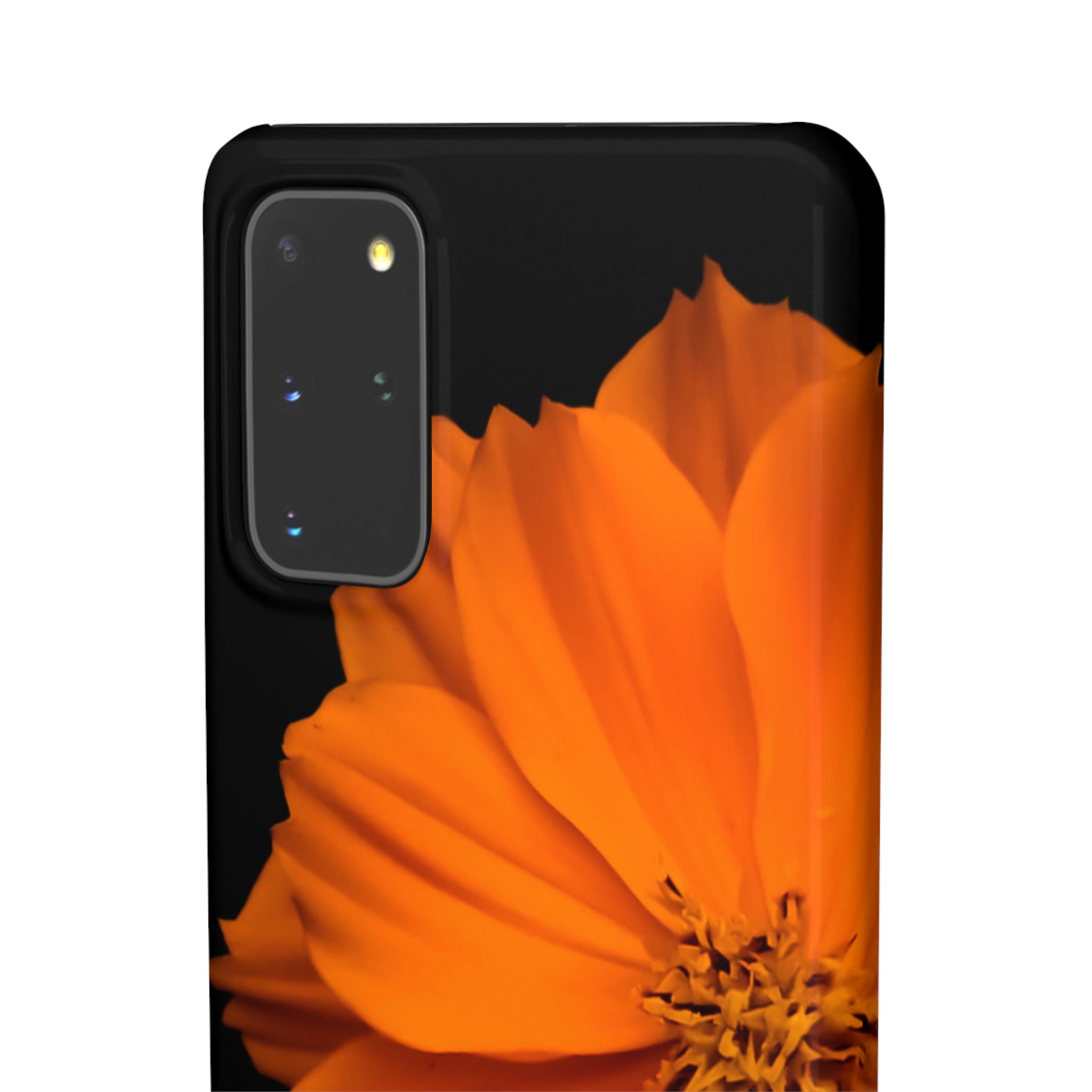 Phone Case - Orange Cosmos Floral Snap Case | Slim Protective Flower Design