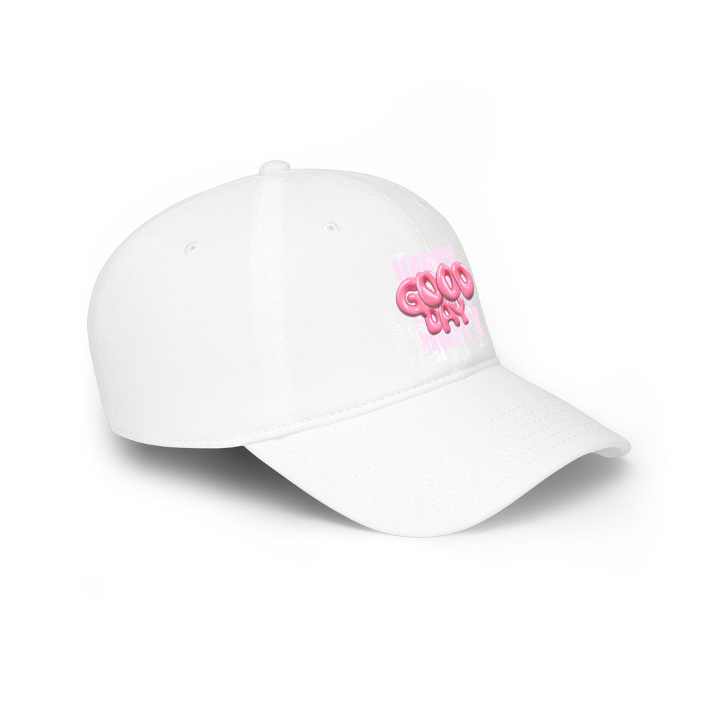 Unisex Happy Good Day Pink Bubble Graphic Baseball Cap