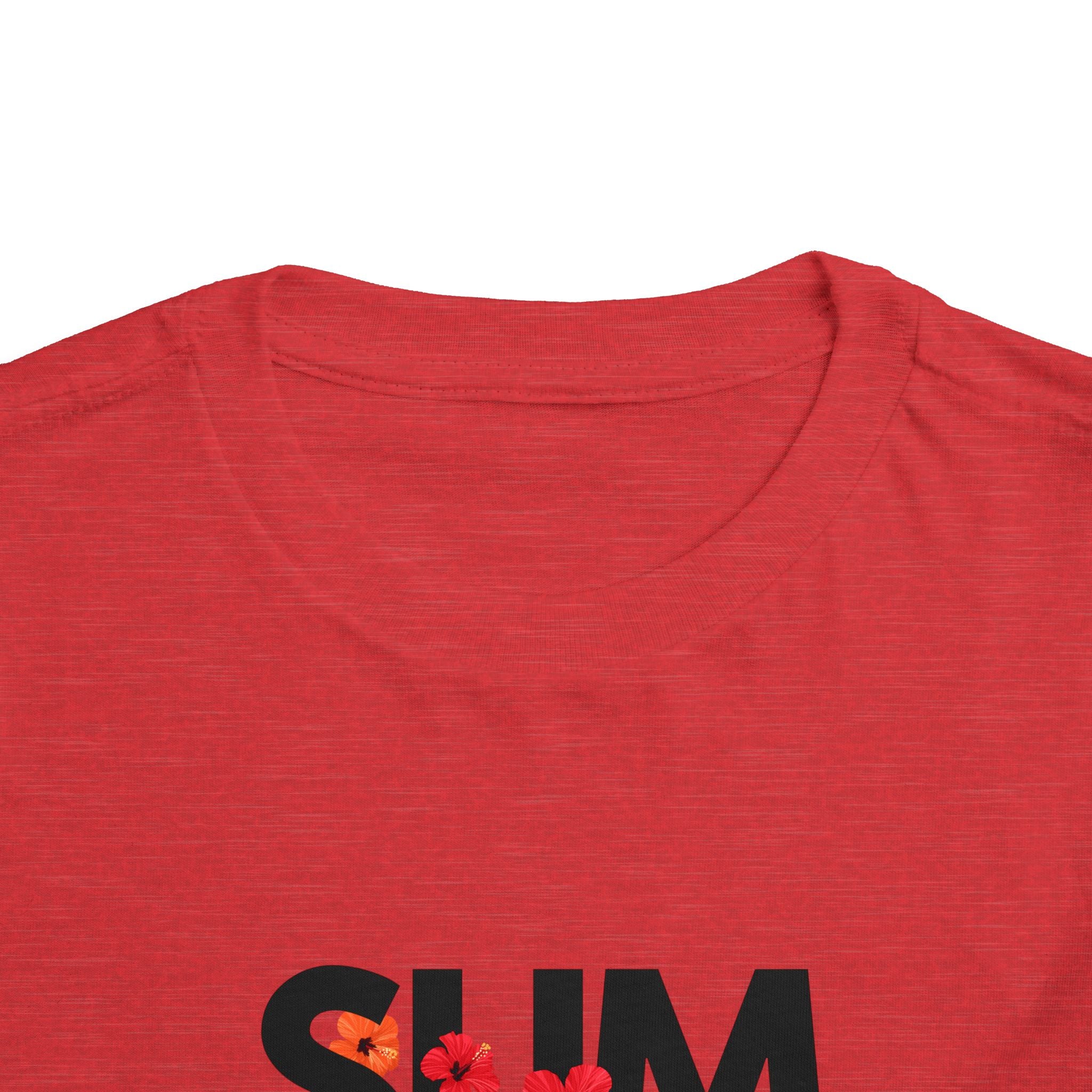 Toddler Tee - "SUMMER" Floral Letters Kids T‑Shirt