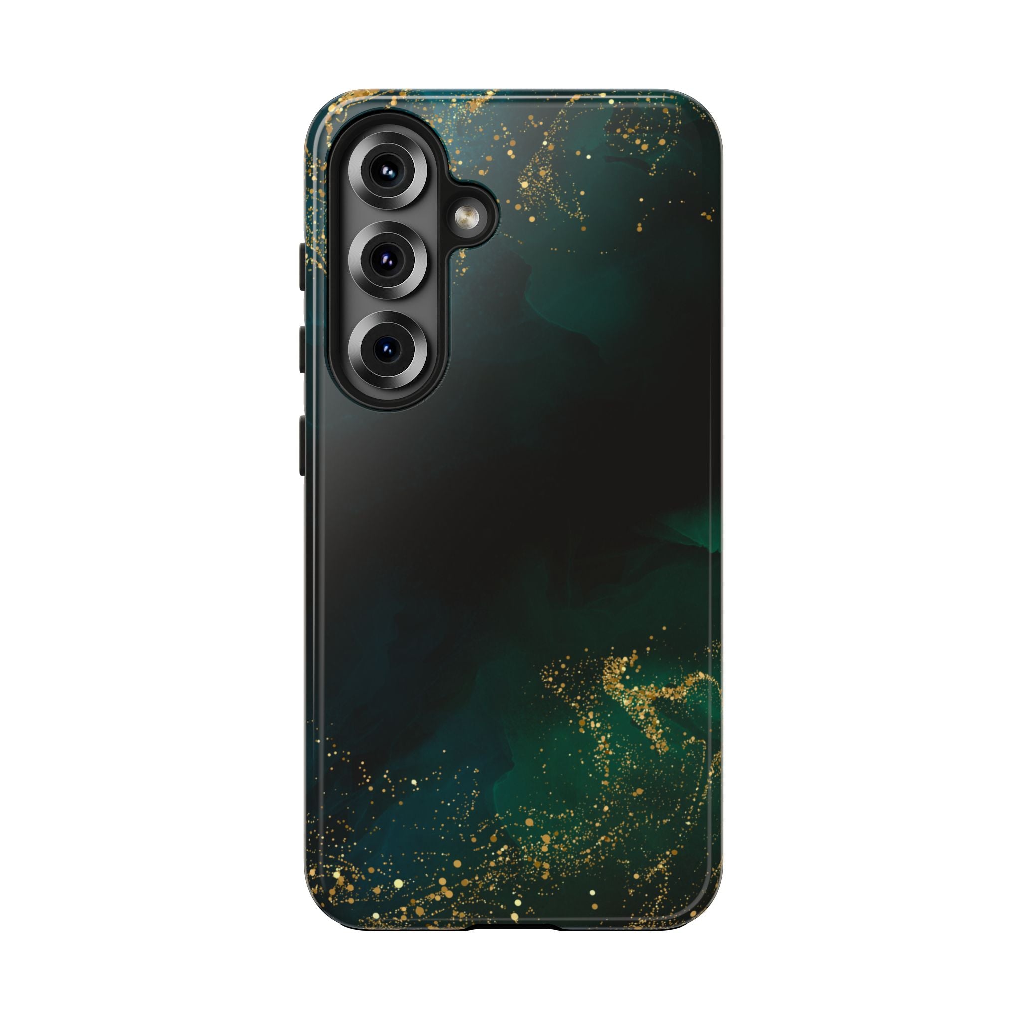 Tough Phone Case — Emerald Marble with Gold Flecks