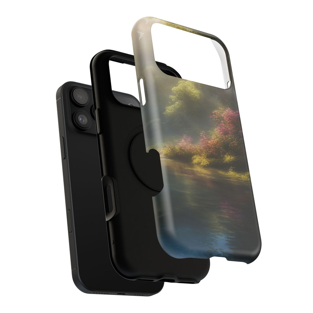 Phone Case — Serene Lakeside Landscape Impact-Resistant Case