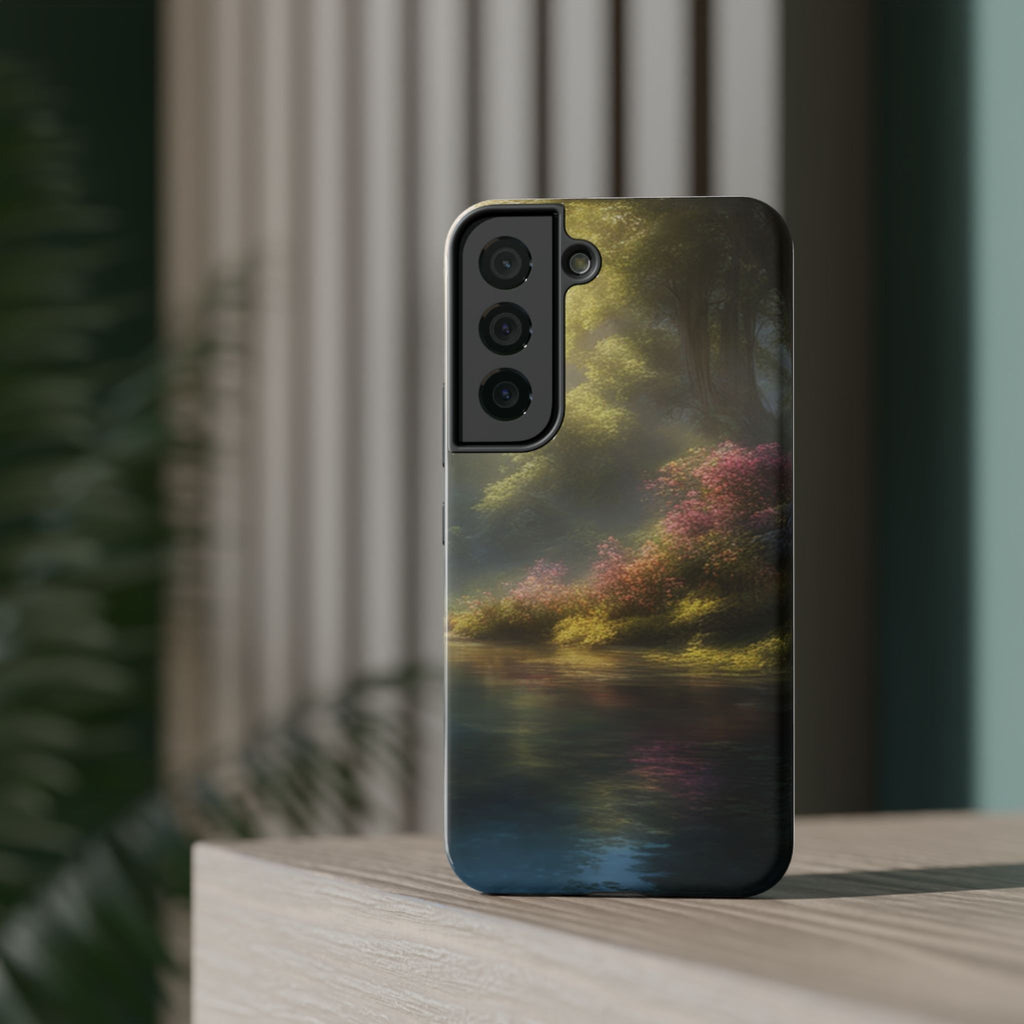 Phone Case — Serene Lakeside Landscape Impact-Resistant Case