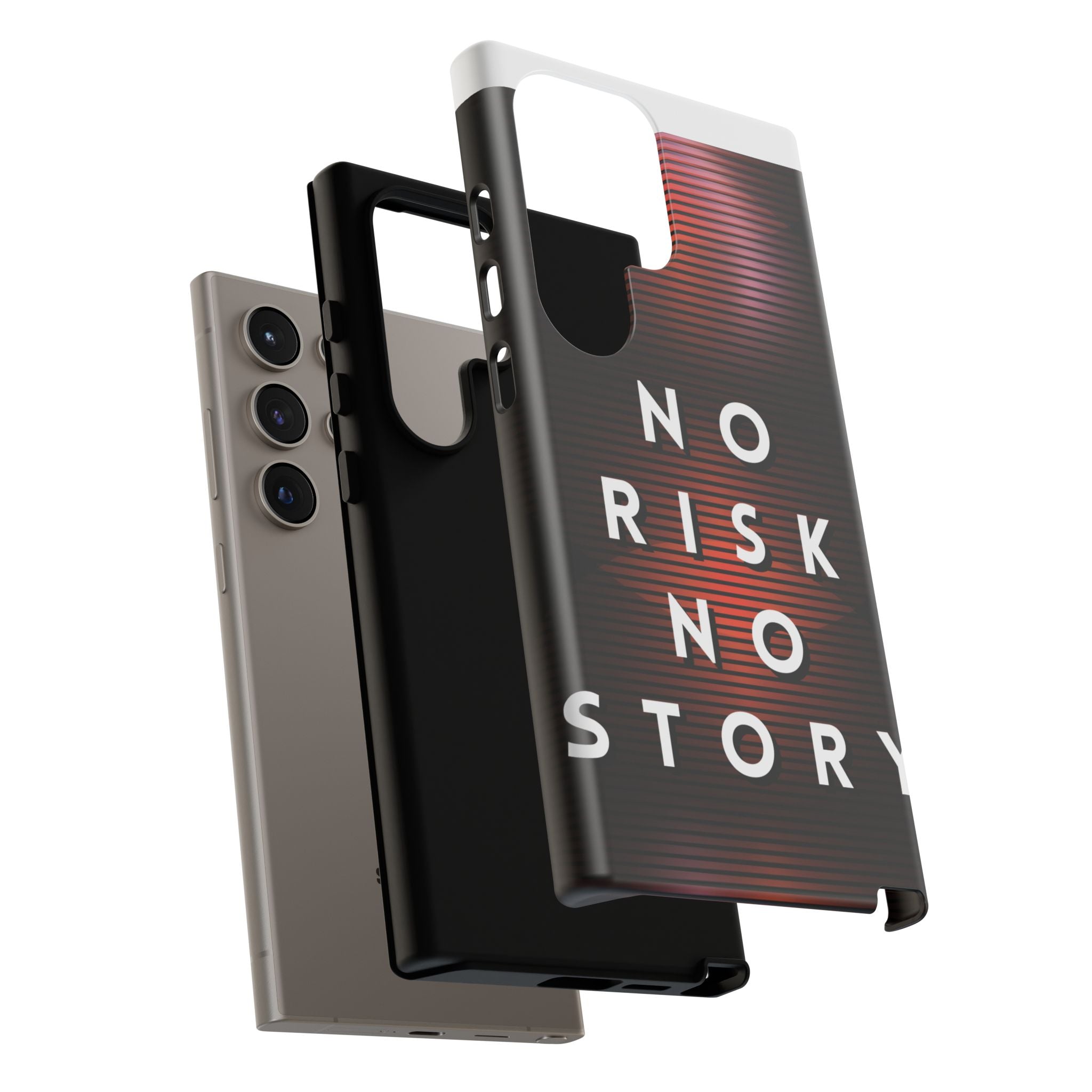 Phone Case — "No Risk No Story" Motivational Protective Case