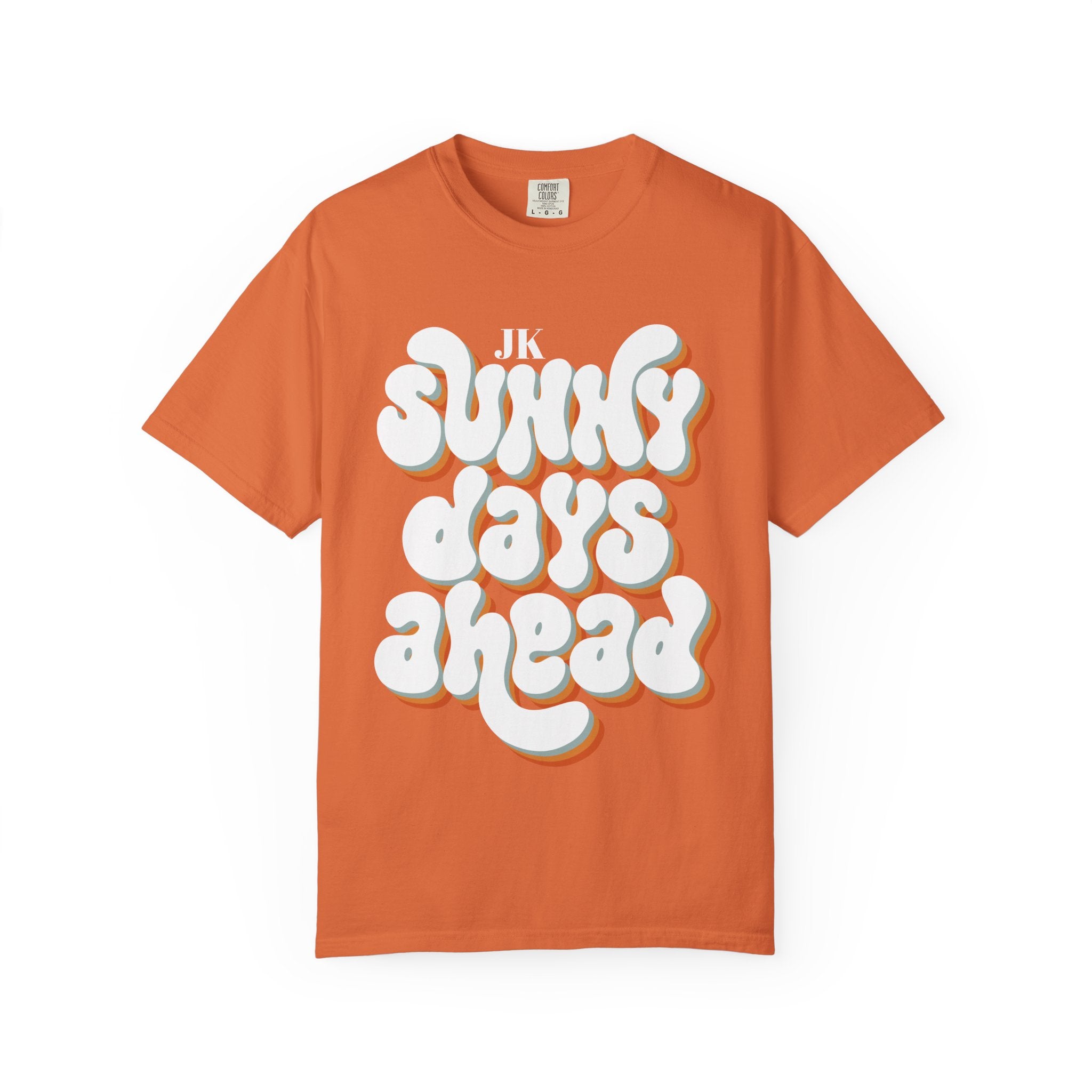 Unisex Sunny Days Ahead T-Shirt | Retro Bubble Letter Design