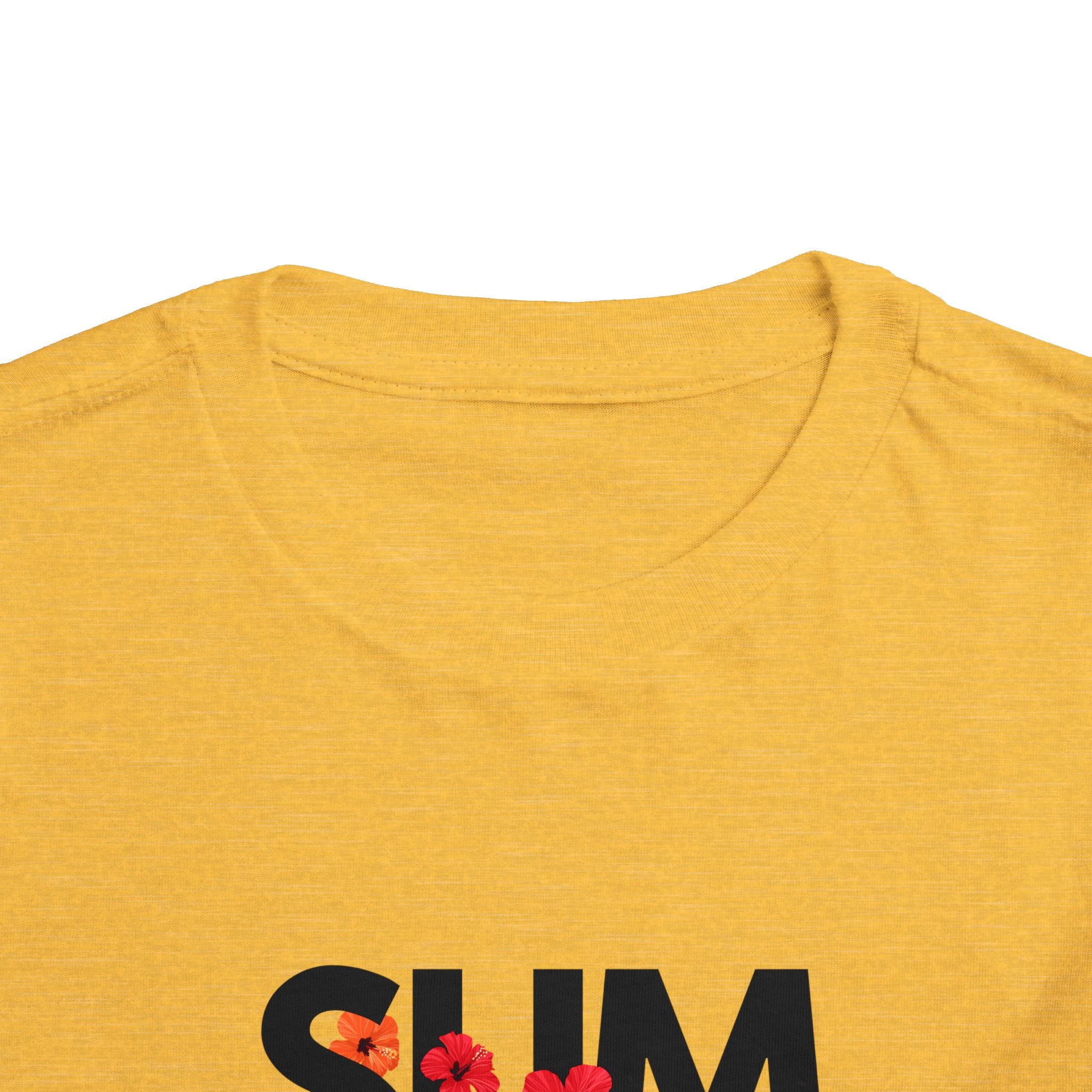 Toddler Tee - "SUMMER" Floral Letters Kids T‑Shirt