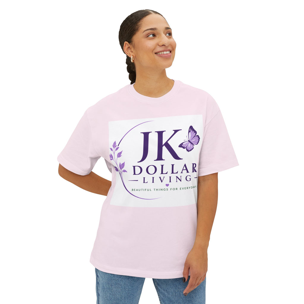 JK Dollar Living Logo Tee — Inspirational Butterfly Graphic T-Shirt