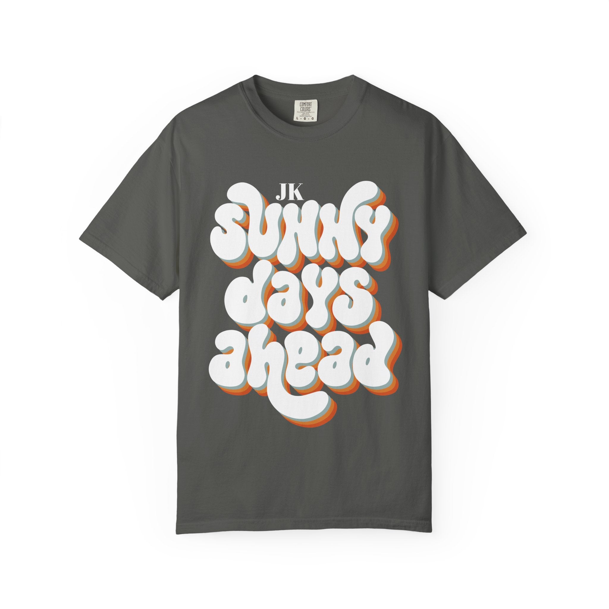 Unisex Sunny Days Ahead T-Shirt | Retro Bubble Letter Design