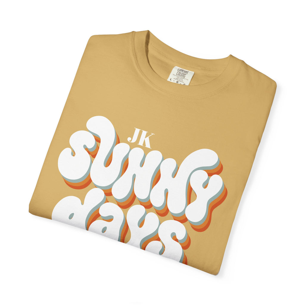 Unisex Sunny Days Ahead T-Shirt | Retro Bubble Letter Design