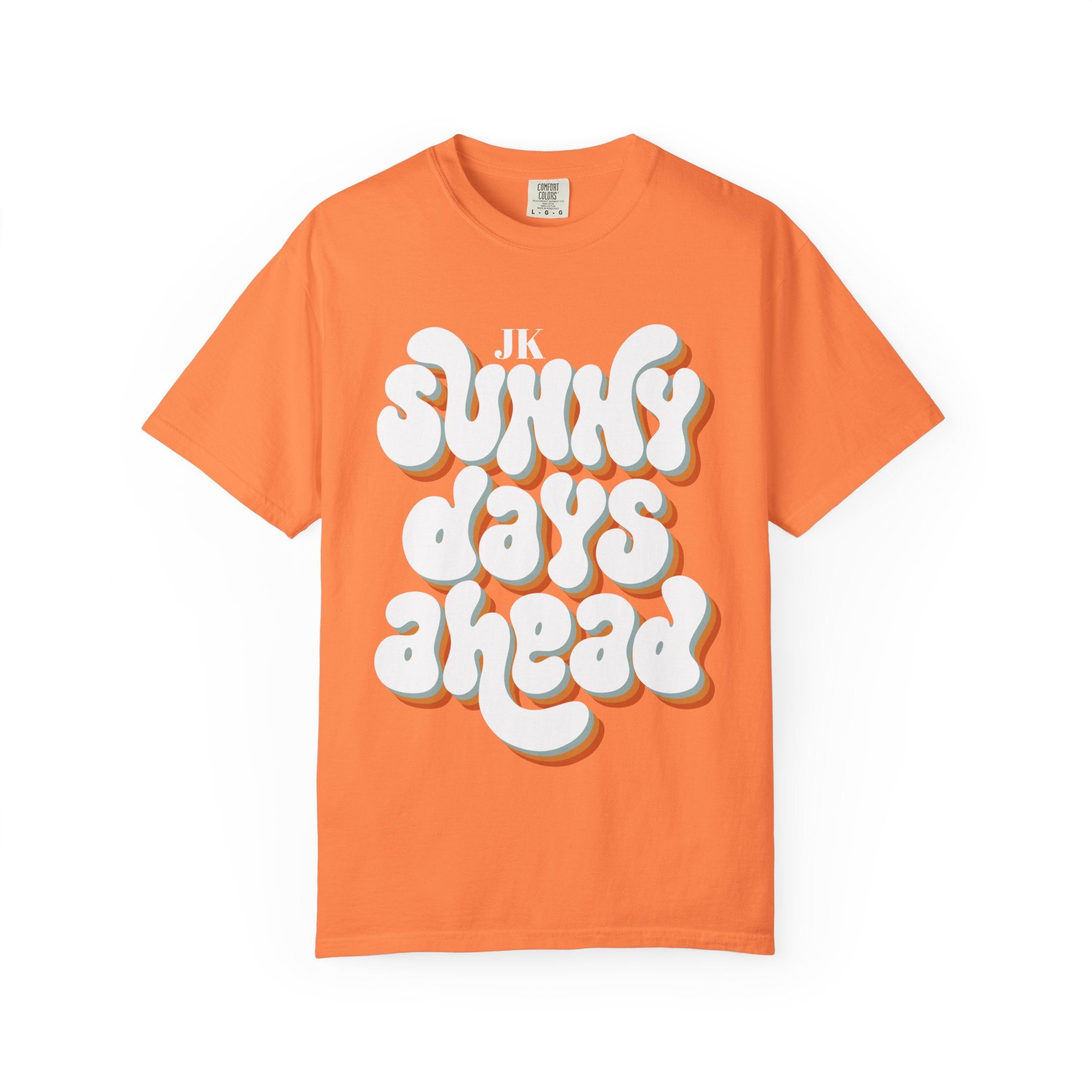 Unisex Sunny Days Ahead T-Shirt | Retro Bubble Letter Design