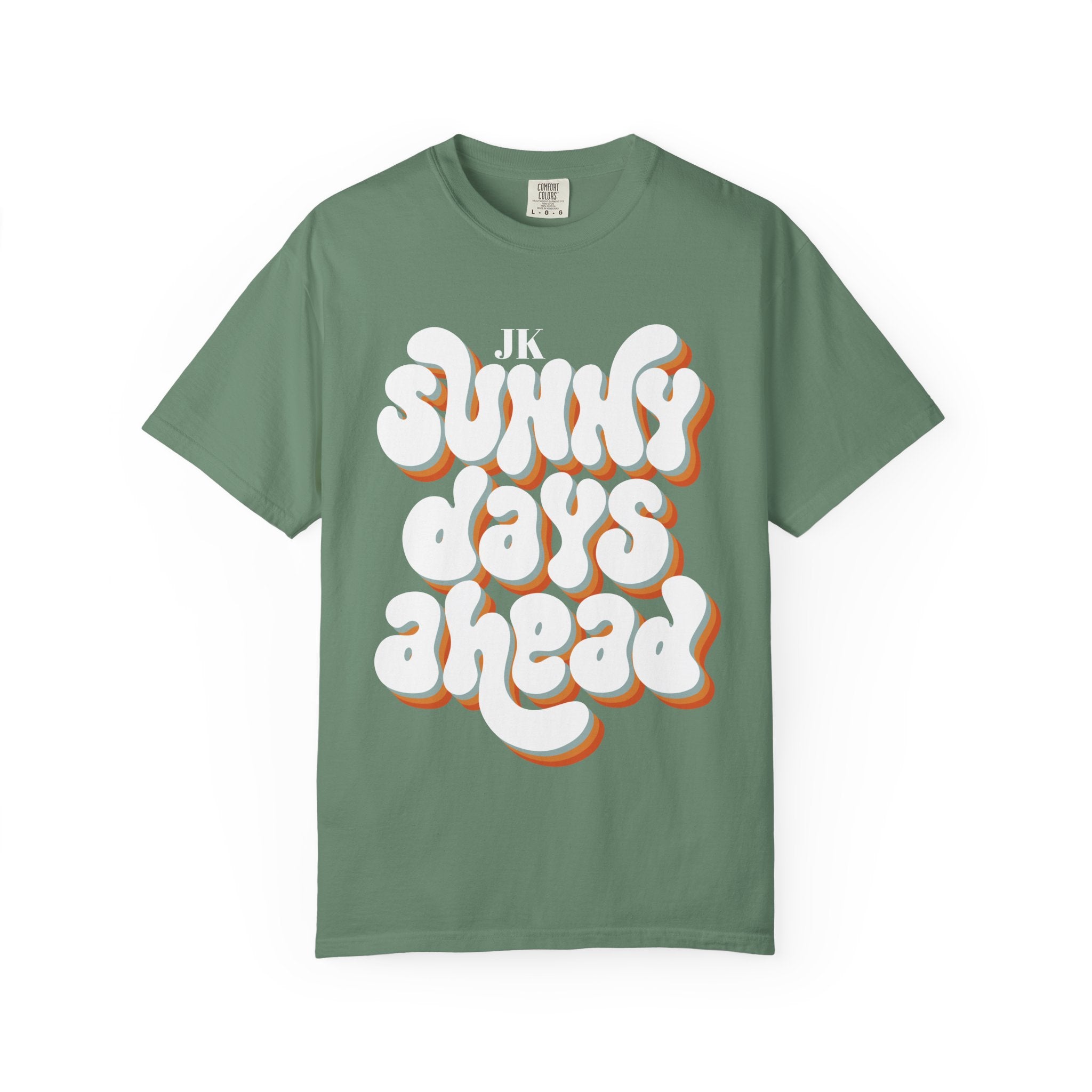 Unisex Sunny Days Ahead T-Shirt | Retro Bubble Letter Design
