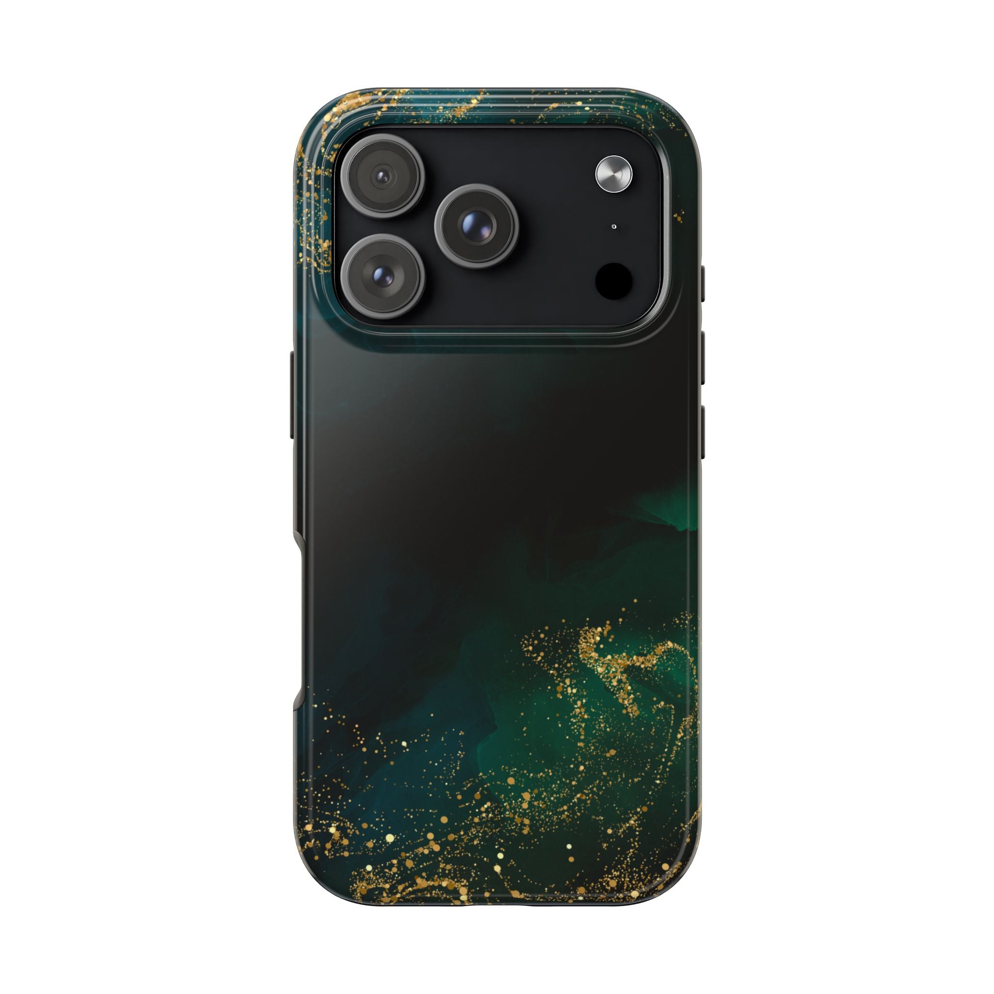 Tough Phone Case — Emerald Marble with Gold Flecks