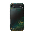 Tough Phone Case — Emerald Marble with Gold Flecks