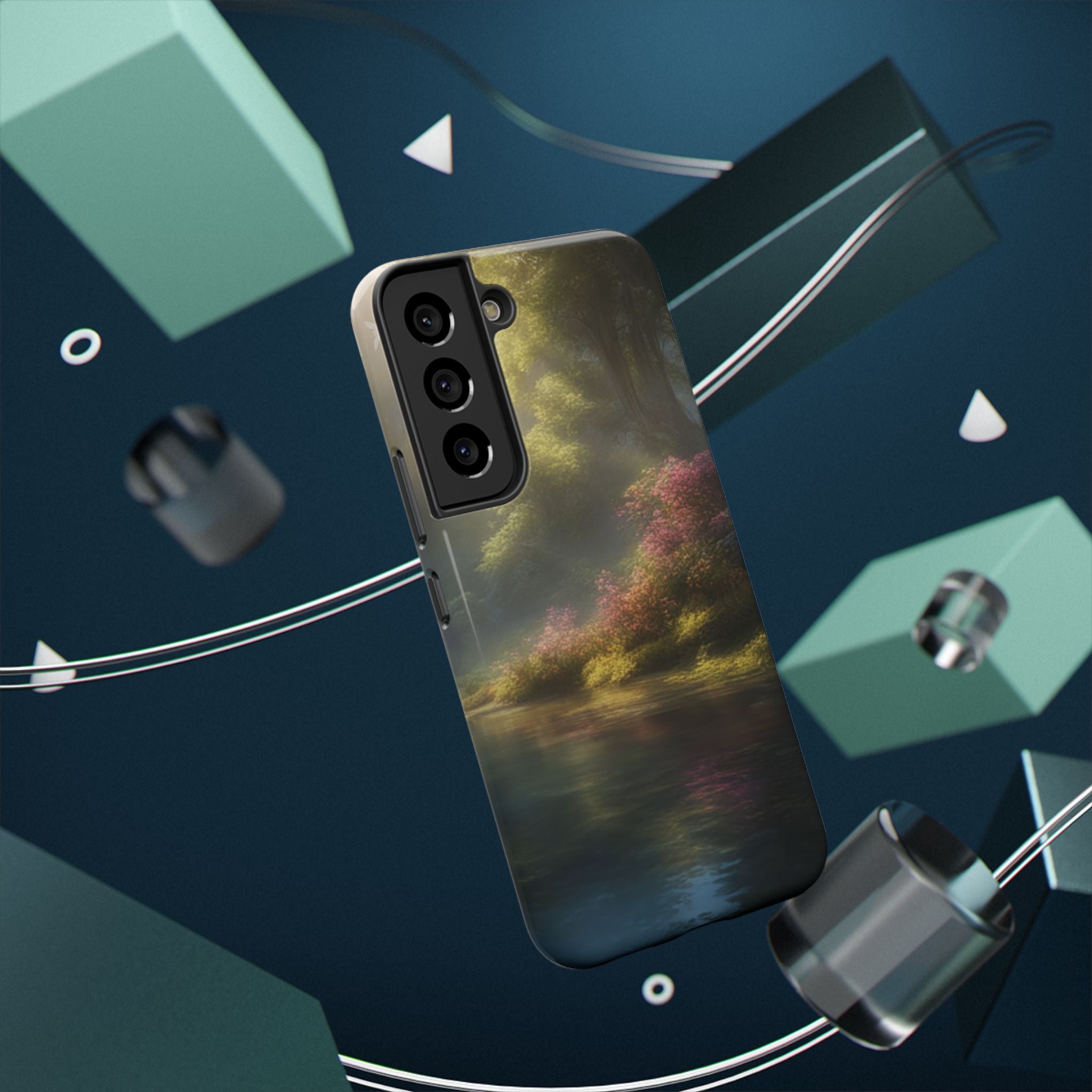 Phone Case — Serene Lakeside Landscape Impact-Resistant Case