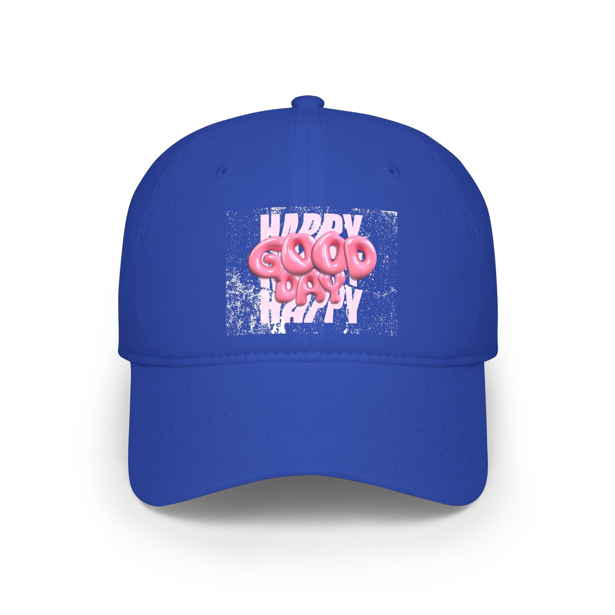 Unisex Happy Good Day Pink Bubble Graphic Baseball Cap