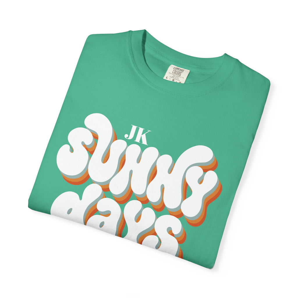 Unisex Sunny Days Ahead T-Shirt | Retro Bubble Letter Design