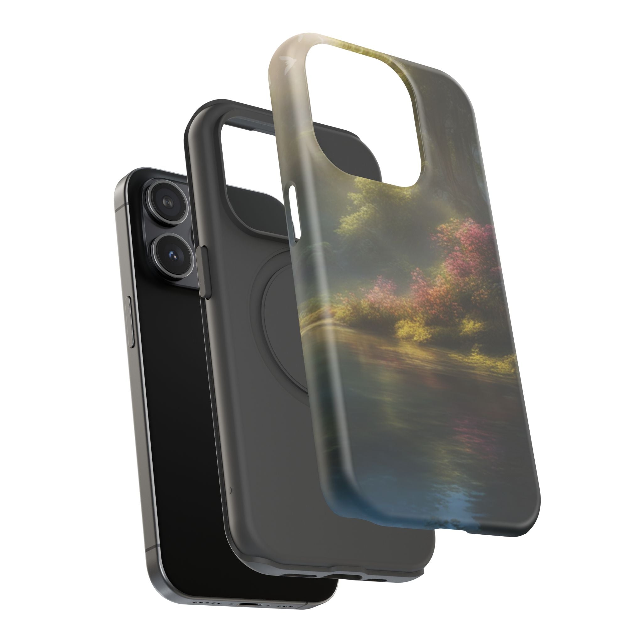 Phone Case — Serene Lakeside Landscape Impact-Resistant Case