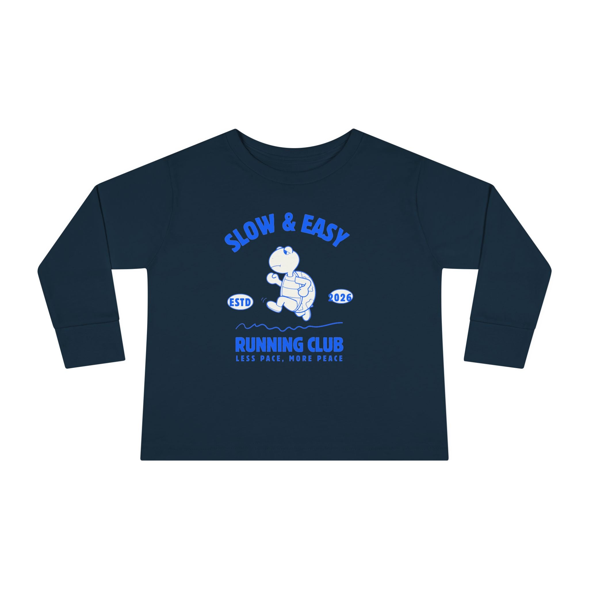 Slow & Easy Running Club Toddler Long Sleeve Tee