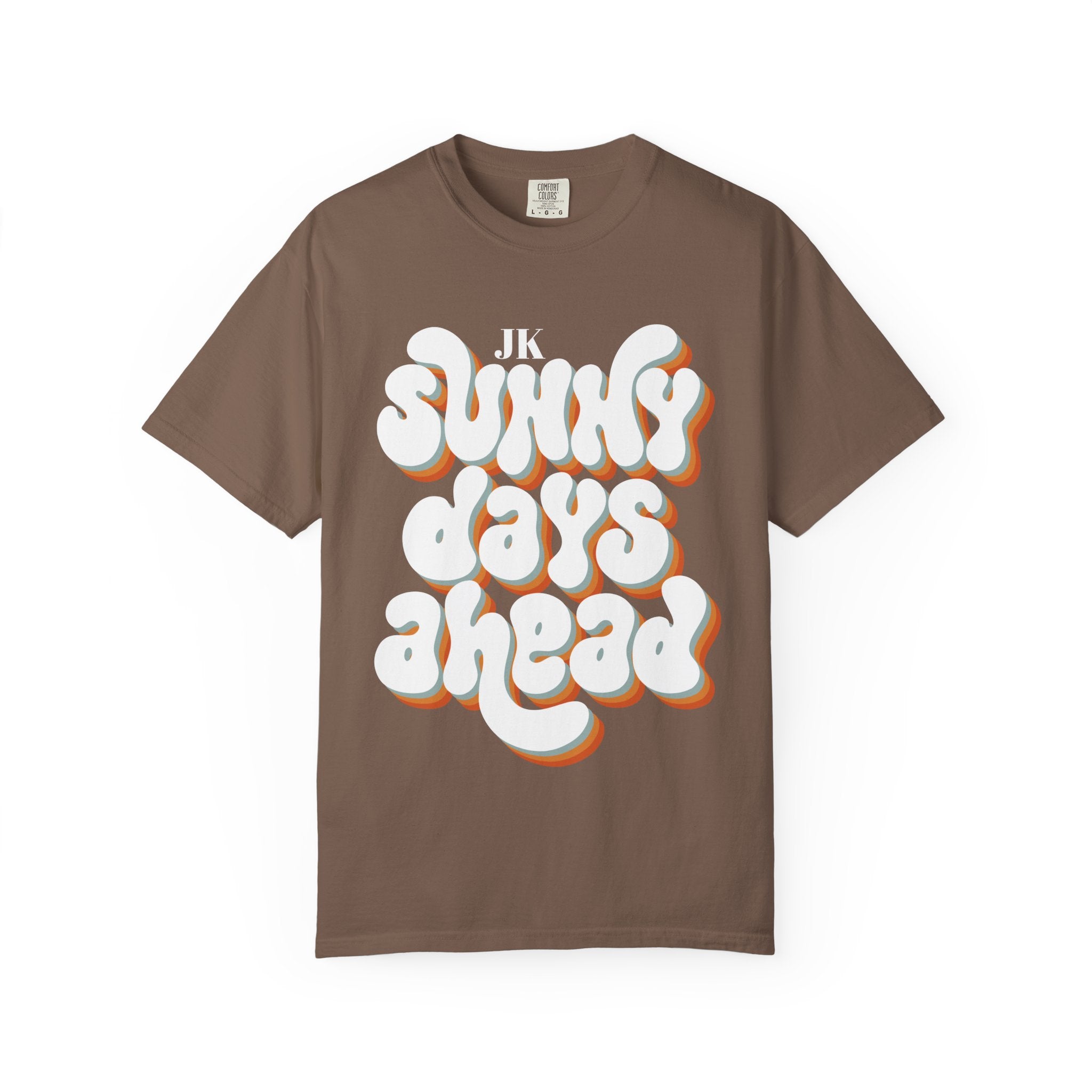 Unisex Sunny Days Ahead T-Shirt | Retro Bubble Letter Design