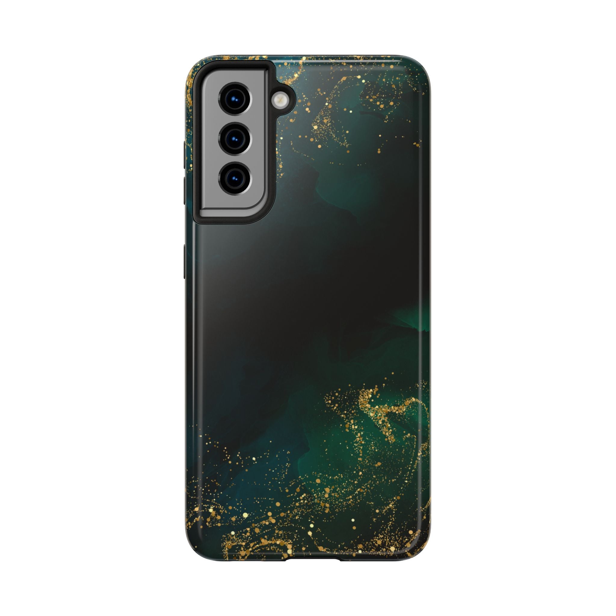 Tough Phone Case — Emerald Marble with Gold Flecks