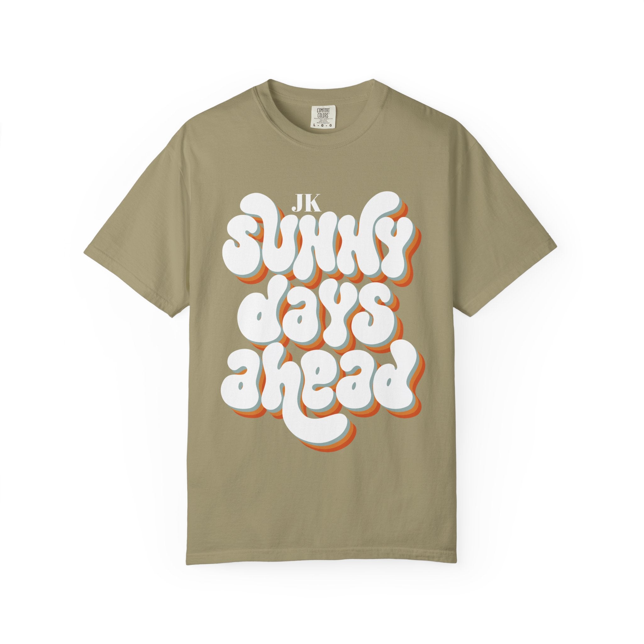 Unisex Sunny Days Ahead T-Shirt | Retro Bubble Letter Design