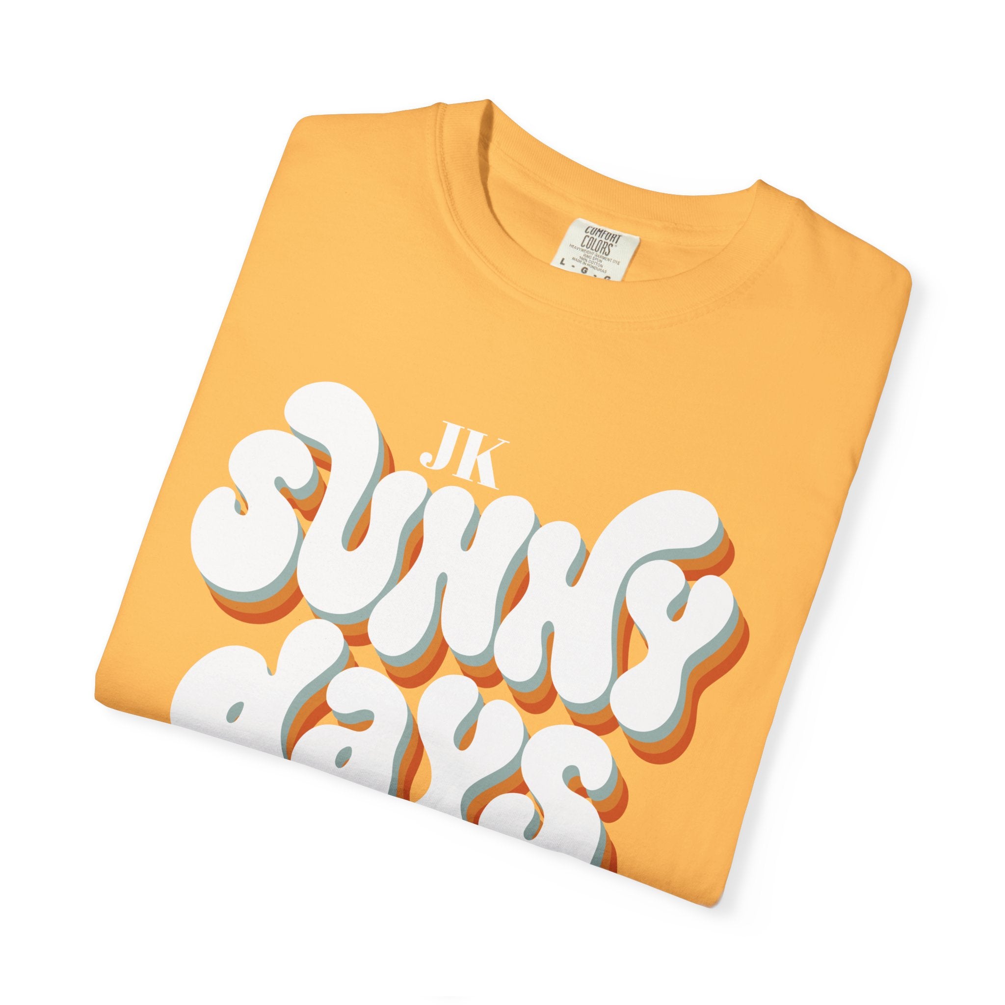 Unisex Sunny Days Ahead T-Shirt | Retro Bubble Letter Design