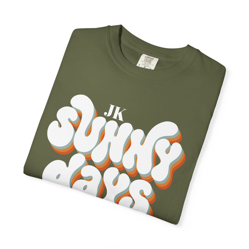 Unisex Sunny Days Ahead T-Shirt | Retro Bubble Letter Design