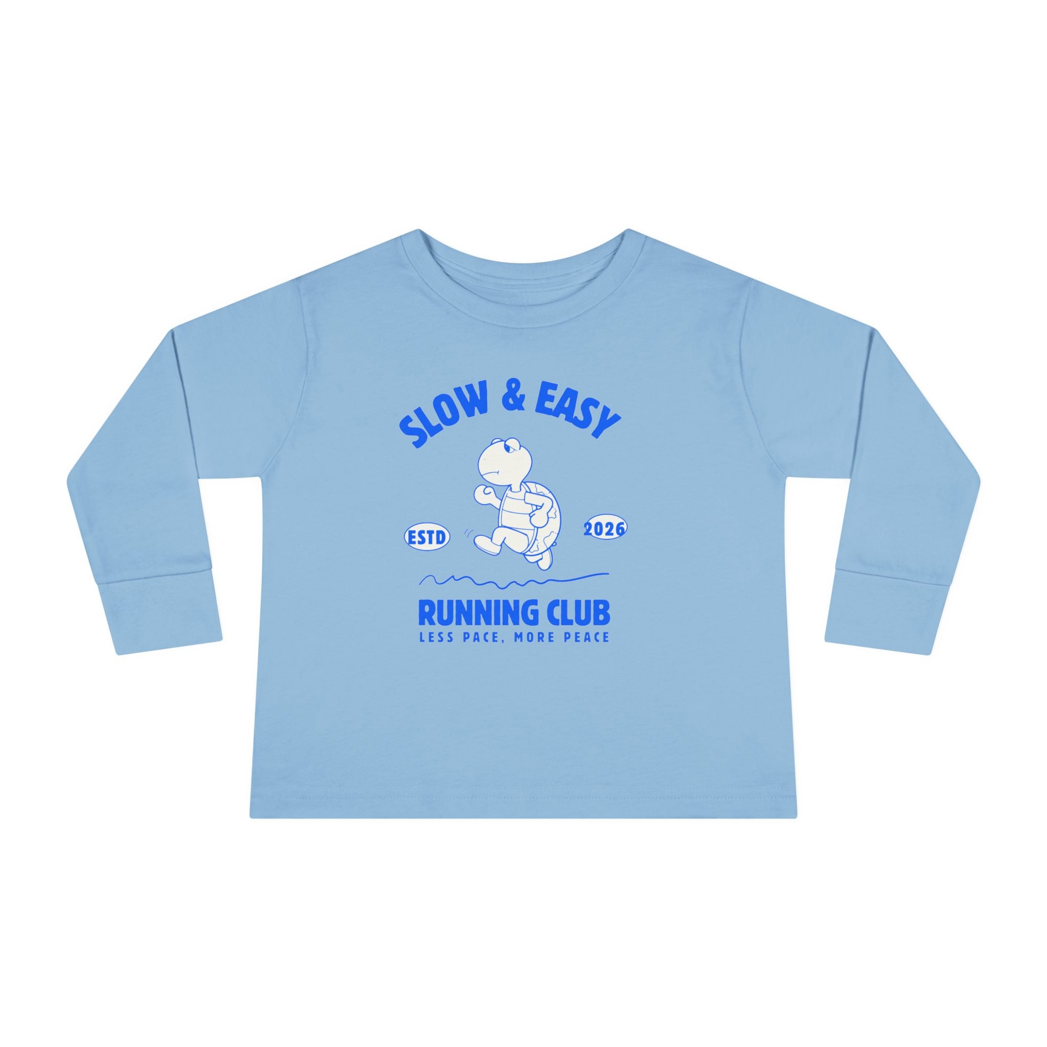 Slow & Easy Running Club Toddler Long Sleeve Tee