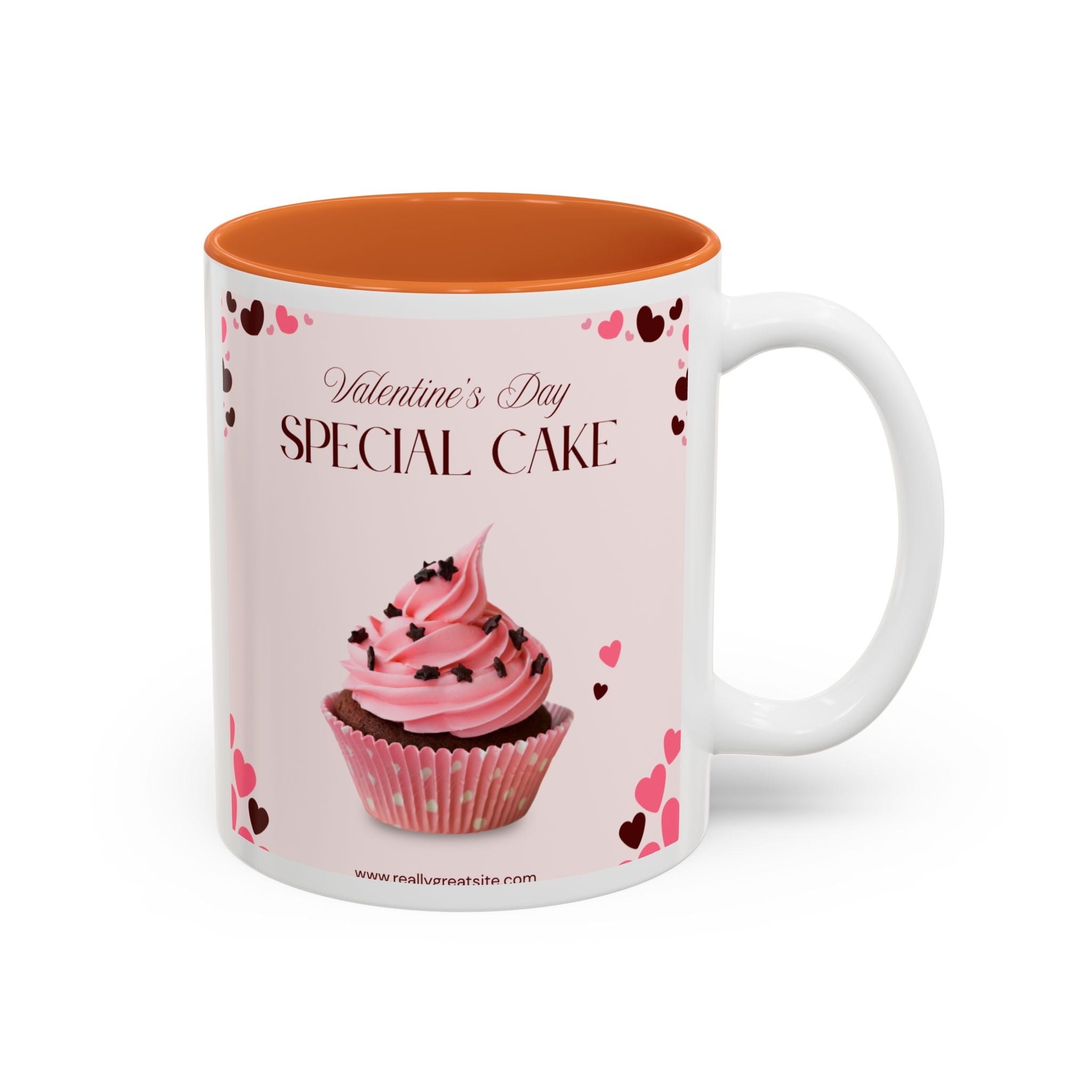 You’re My Sweetheart Cake Mug — Valentine’s Day Pink Cup with Cupcake & Hearts (11oz/15oz)