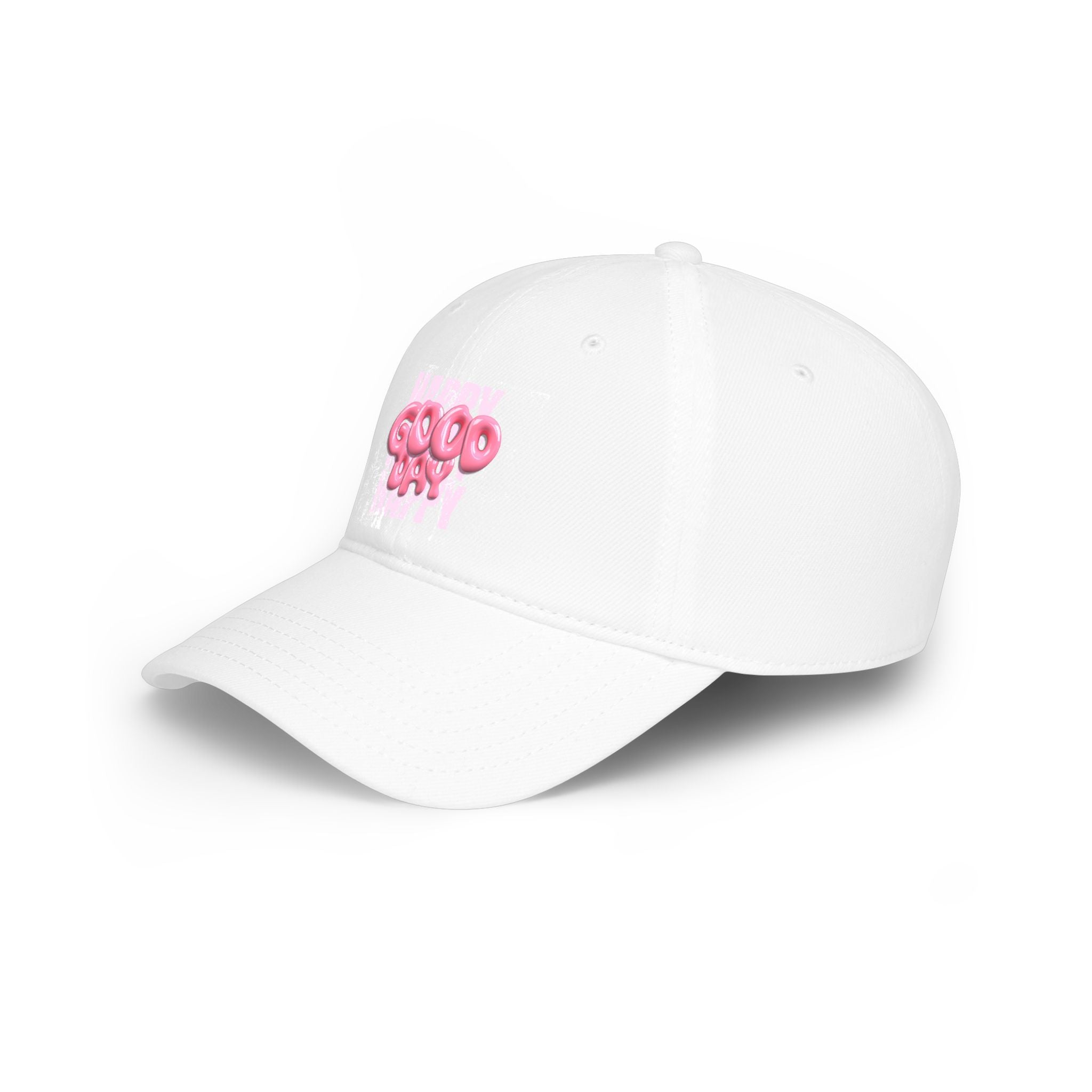 Unisex Happy Good Day Pink Bubble Graphic Baseball Cap