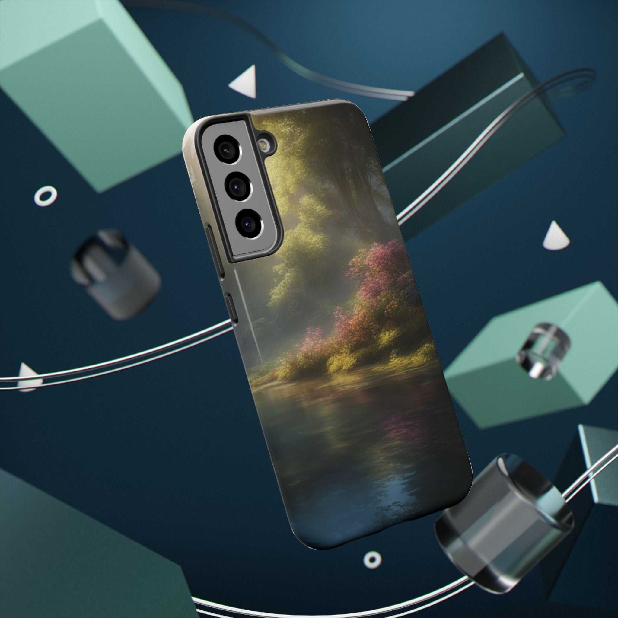 Phone Case — Serene Lakeside Landscape Impact-Resistant Case