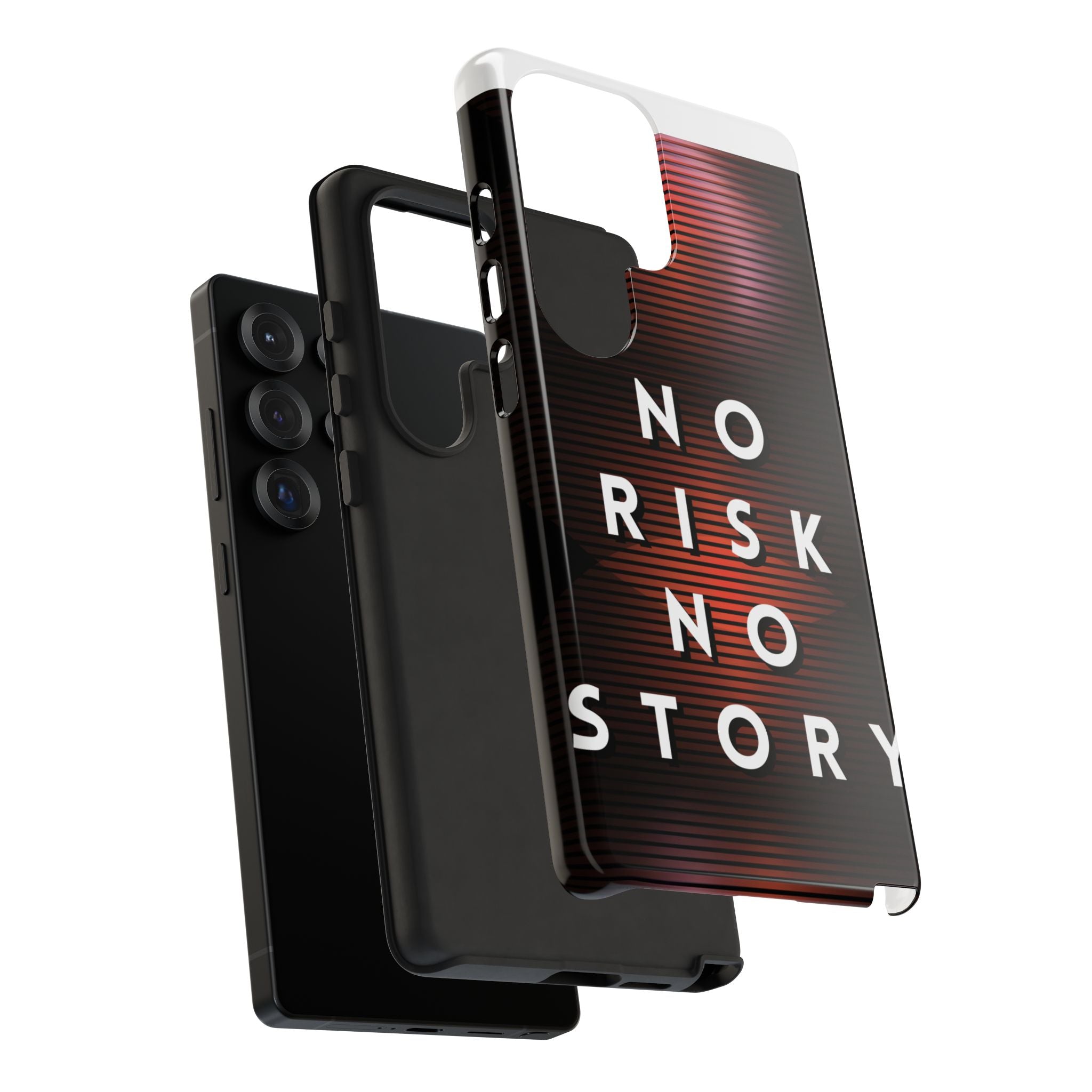 Phone Case — "No Risk No Story" Motivational Protective Case